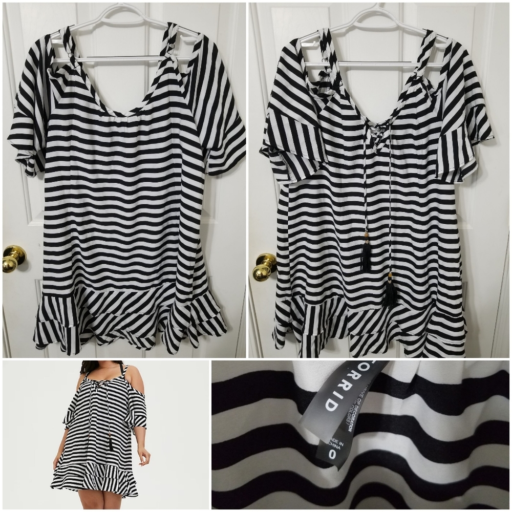 Torrid Cold Shoulder Swim Cover up Size 0